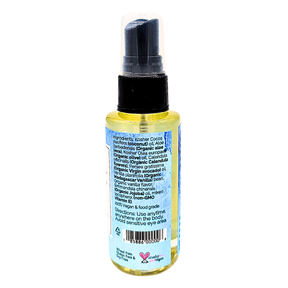 Body + Hair Oil - Vanilla Avocado 2 oz Spray